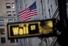 U.S. stocks lower at close of trade; Dow Jones Industrial Average down 3.57%