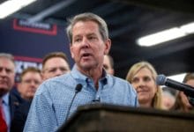 Pence backs Georgia’s Kemp in opposition to Trump
