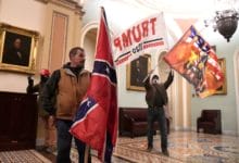 Confederate flag-waving man found guilty in Capitol riot case