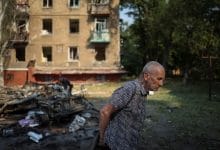 Outgunned but defiant, Ukrainian twin cities’ defenders ready for Russian attack