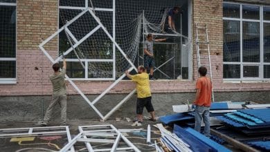 Ukraine’s schools race to build bomb shelters before term starts