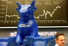 European stock futures largely flat; German industrial production edged higher
