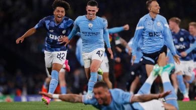 Soccer-Man City hang tough to beat Inter and complete the treble