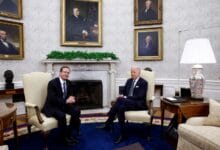 In meeting with Israel’s Herzog, Biden cites ‘hard work’ ahead for peace
